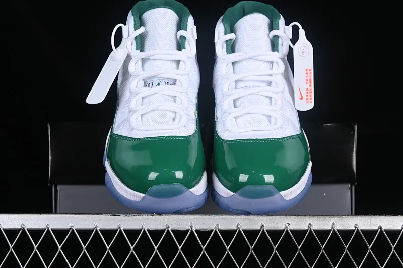 All categories Air Jordan Jordan series basketball shoes Air Jordan 11 Air Jordan 11 Retro "White And Green" AJ11 Joe 11 patent leather white and green CT8012-113